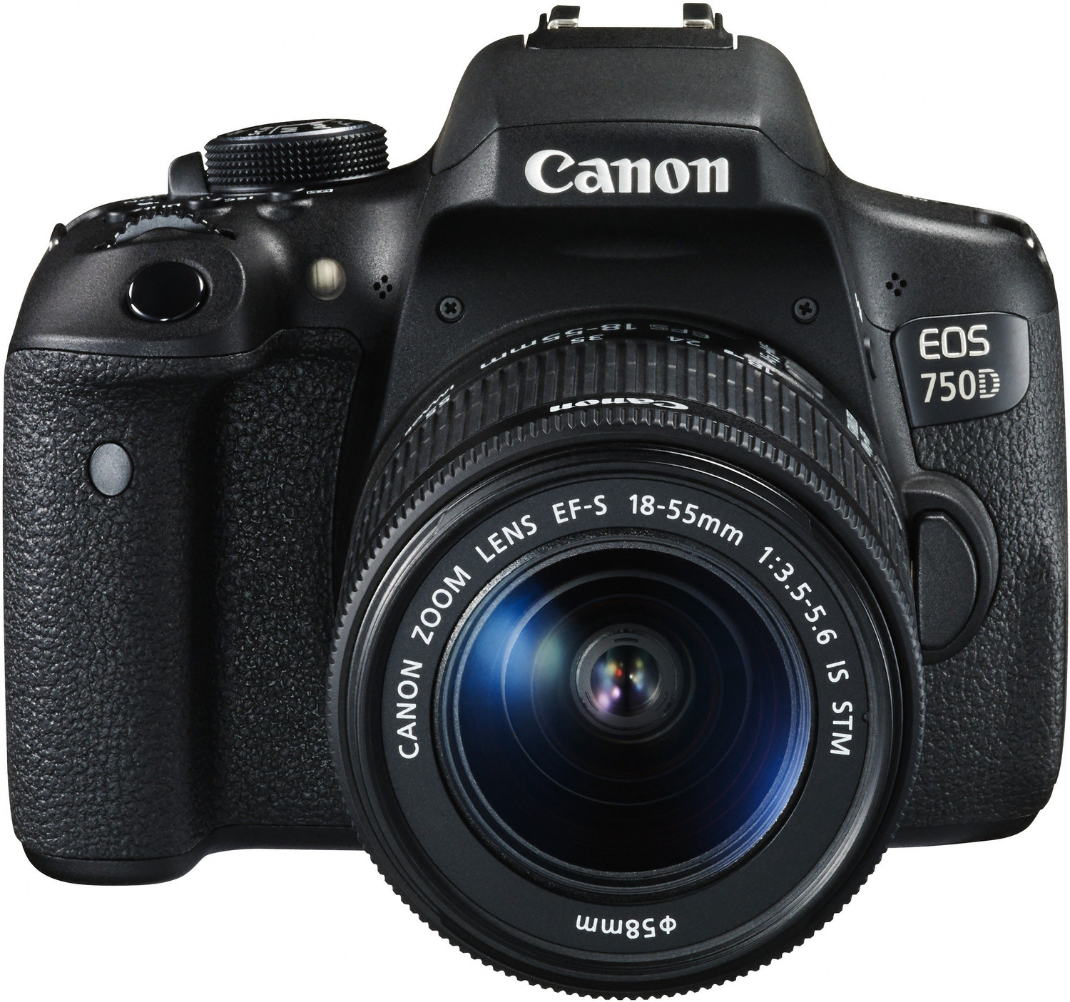 Image of Canon EOS 750D DSLR Camera Body with Single Lens: 18-55mm (16 GB SD Card + Camera Bag)