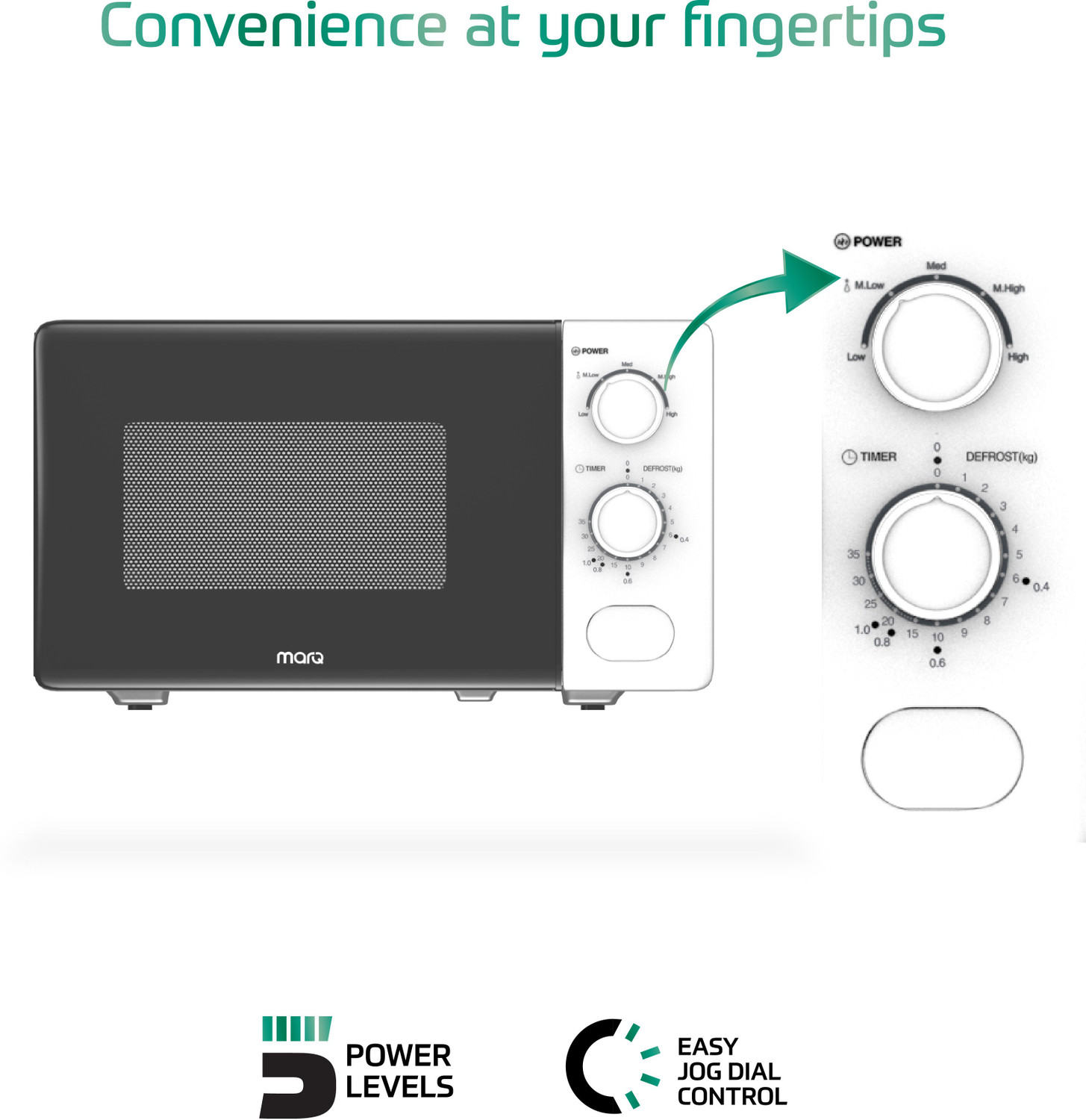 Image of MarQ by Flipkart 20 L Solo Microwave Oven