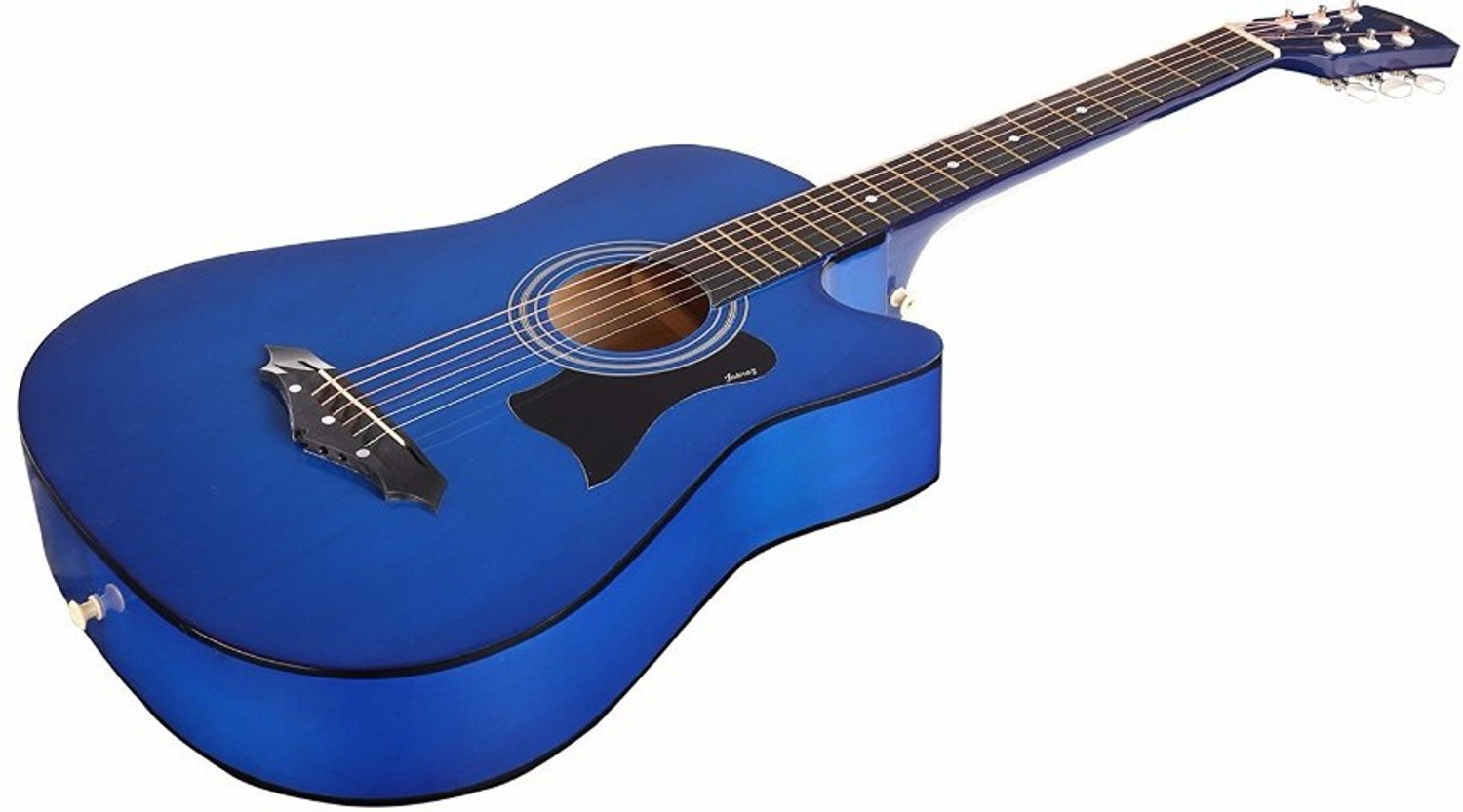 Image of Juarez JRZ38C /BLUE Acoustic Guitar Linden Wood Ebony Right Hand Orientation
