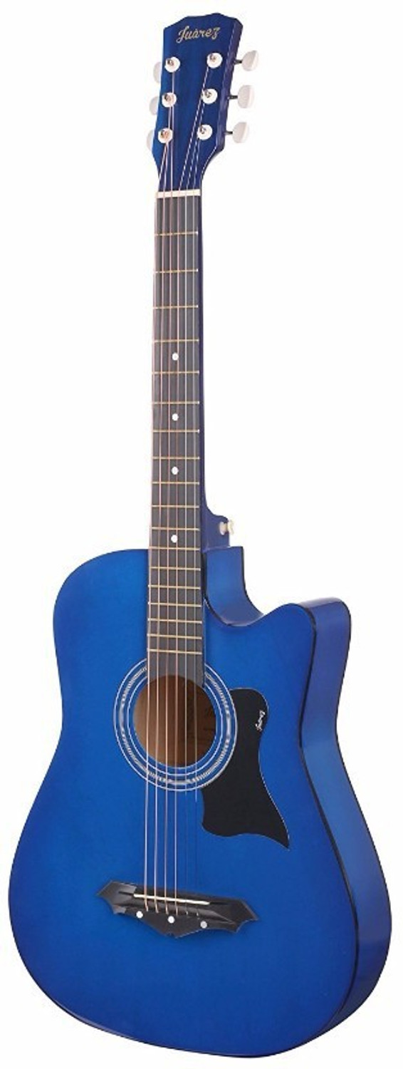 Image of Juarez JRZ38C /BLUE Acoustic Guitar Linden Wood Ebony Right Hand Orientation