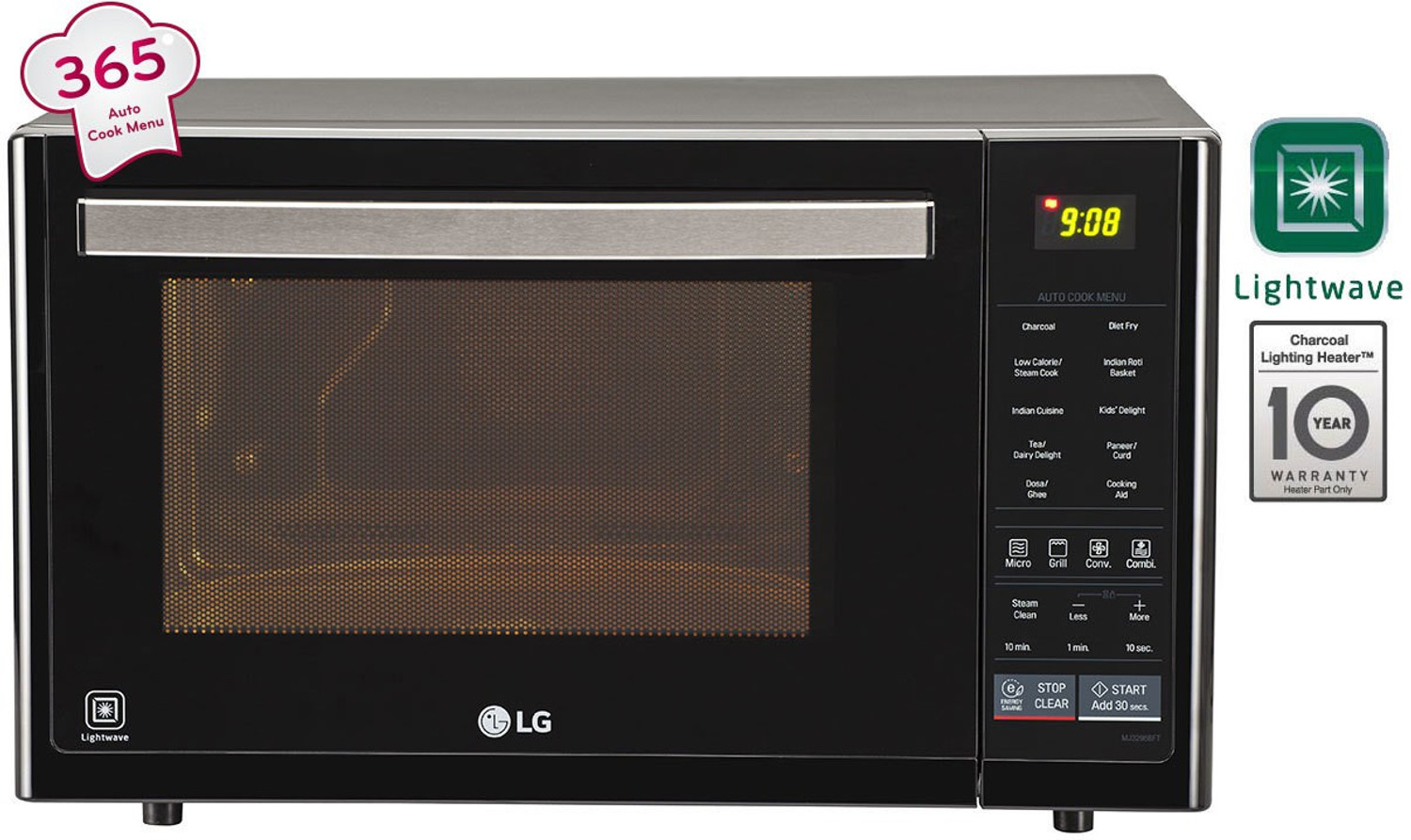 Image of LG 32 L Charcoal Convection Microwave Oven