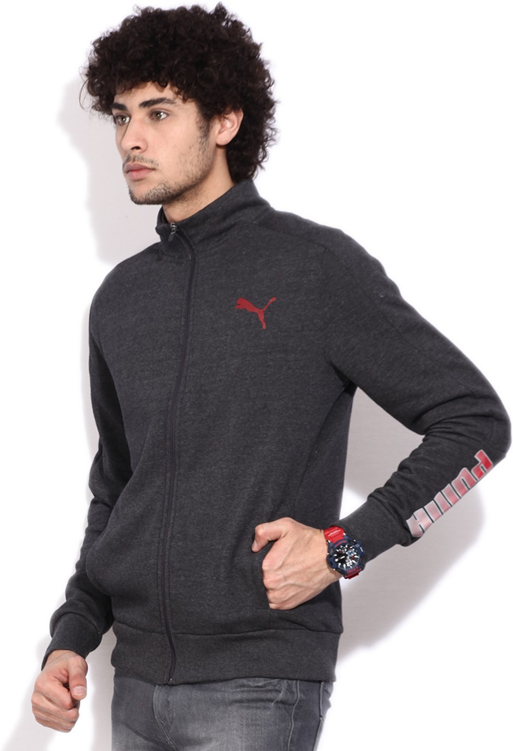 Image of PUMA Full Sleeve Solid Men Wind Cheater Jacket
