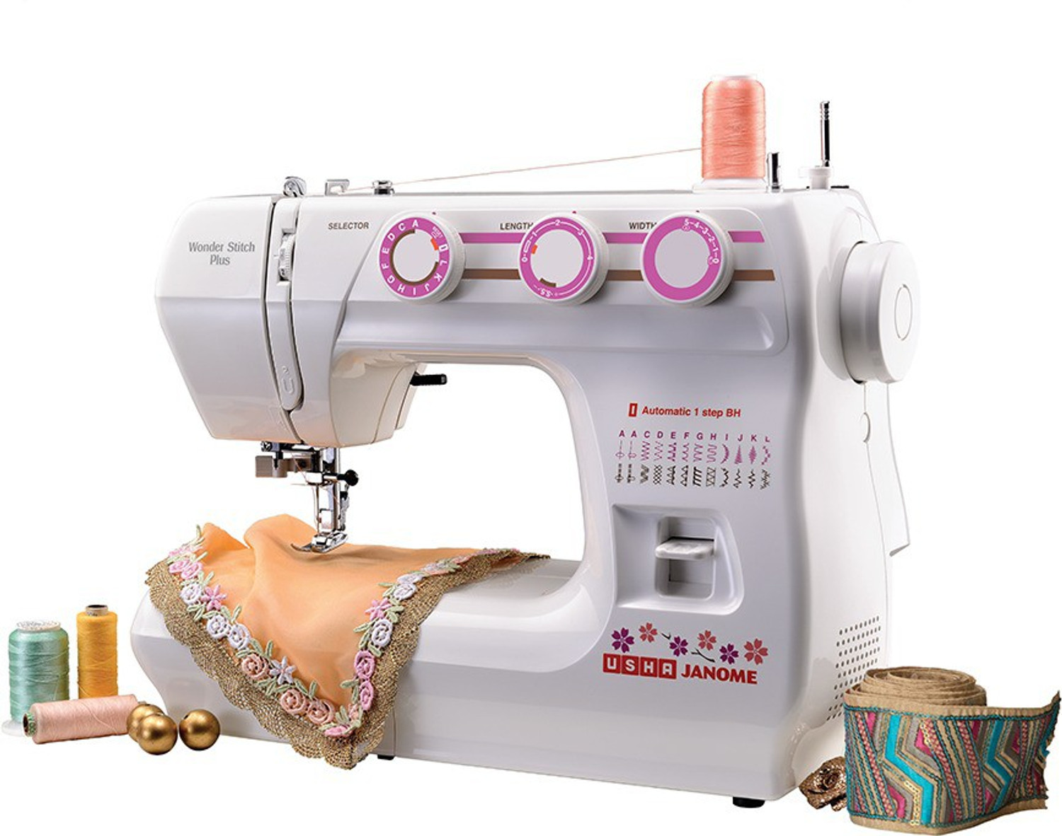 Image of USHA Wonder Stitch Plus Electric Sewing Machine