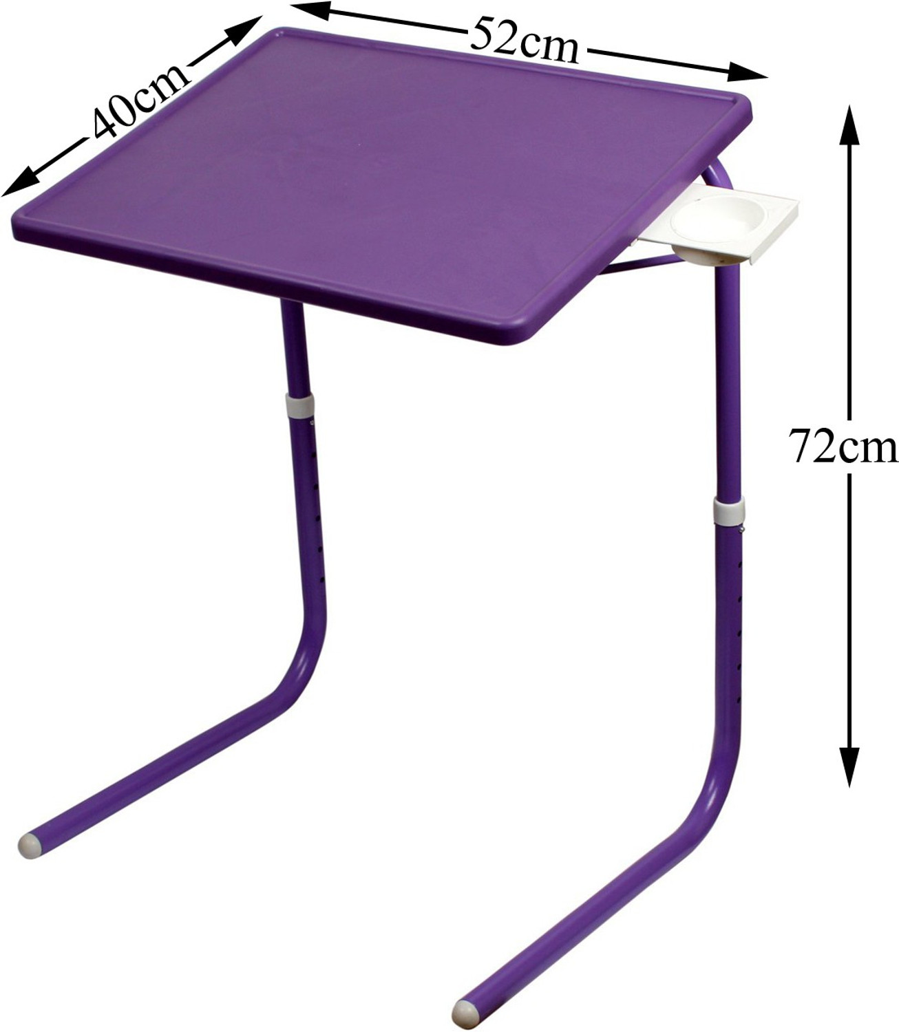 Image of MULTI - TABLE Mate Multi Purpose Table Purple Plastic Portable Laptop Table
