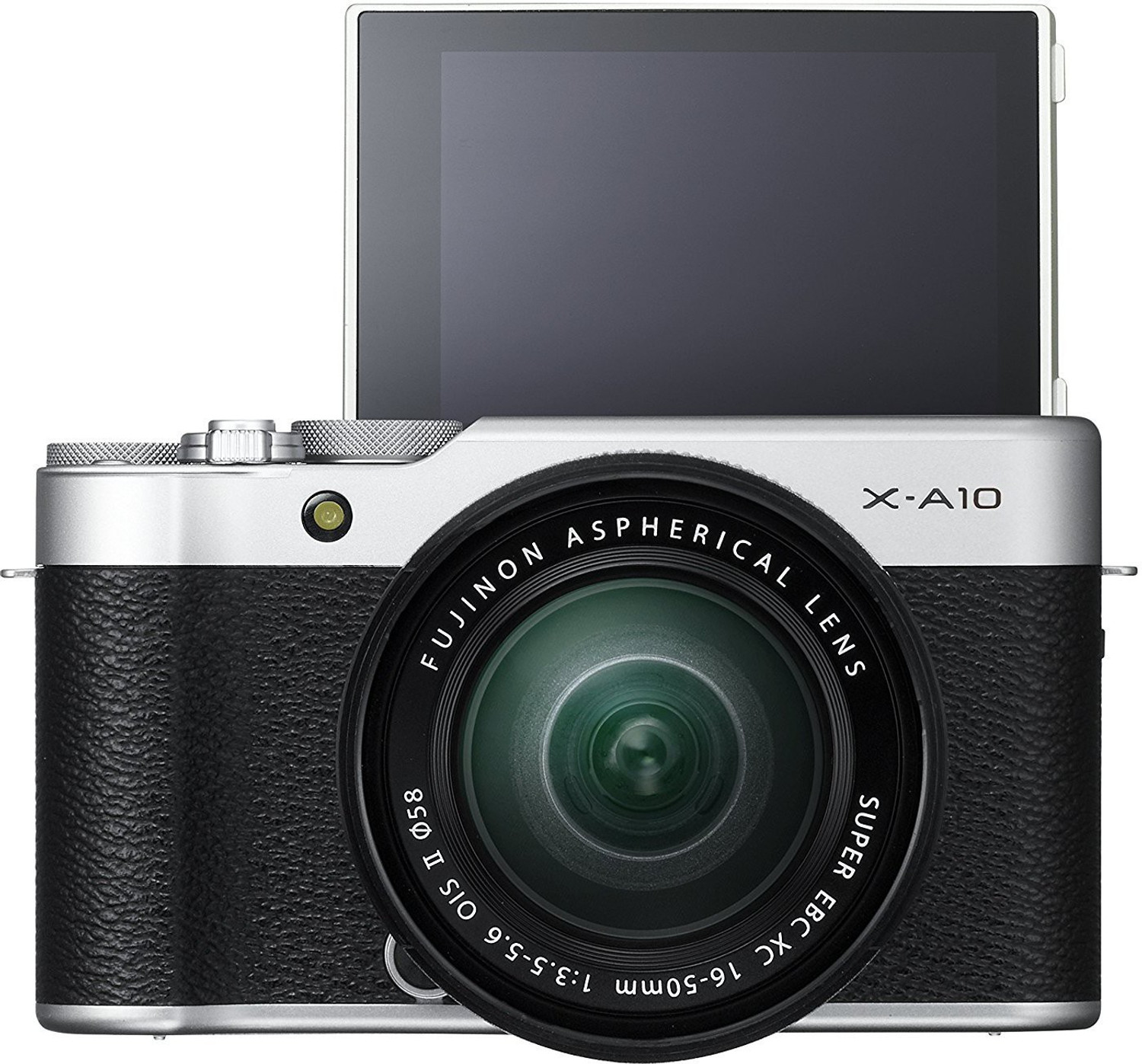 Image of FUJIFILM X-A10 Silver With XC 16-50mm F3.5-5.6 OIS II Lens Mirrorless Camera Kit