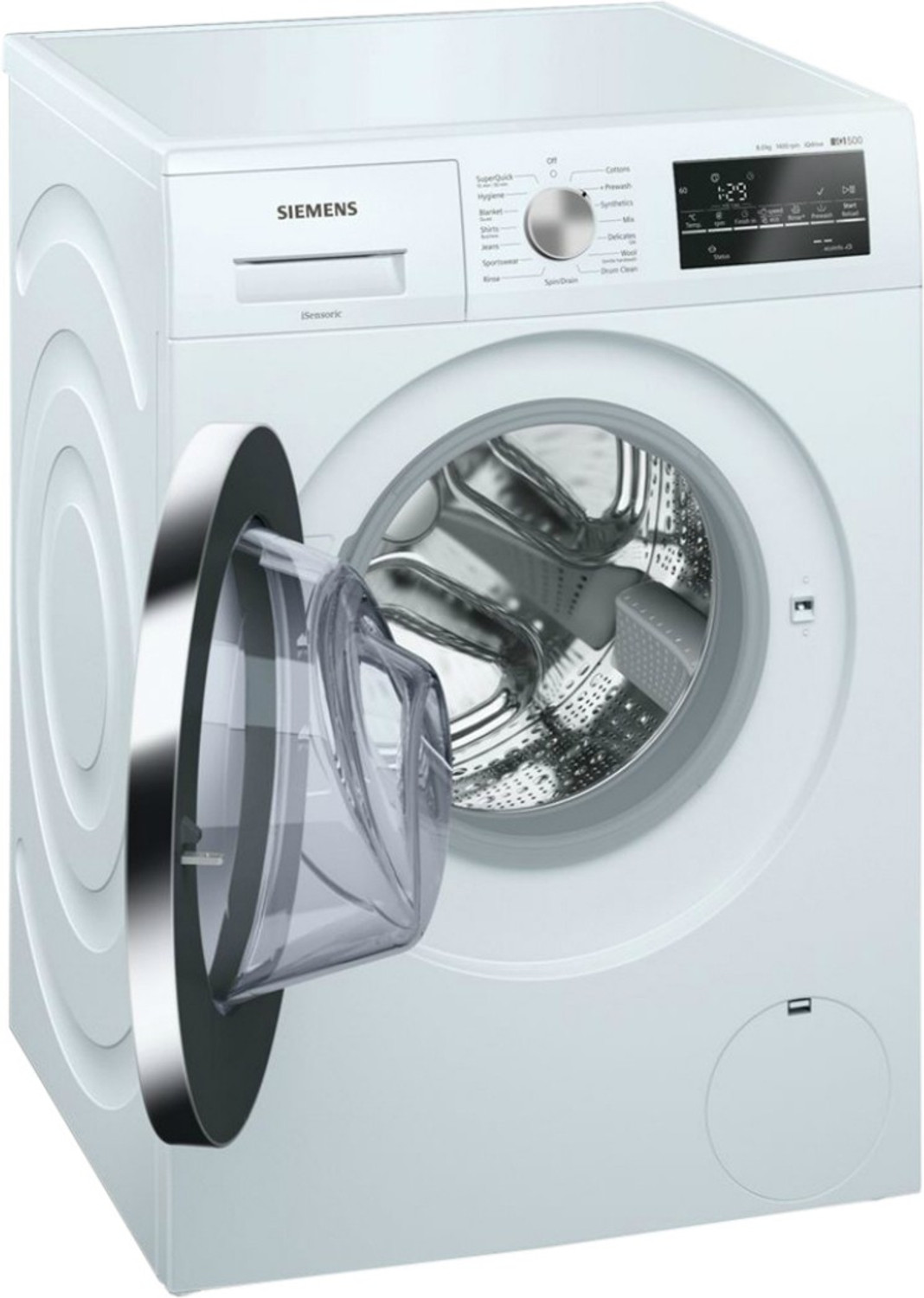 Image of Siemens 8 kg Fully Automatic Front Load Washing Machine White