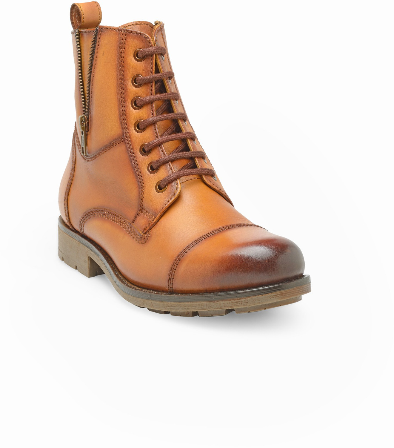Teakwood leather boots on sale