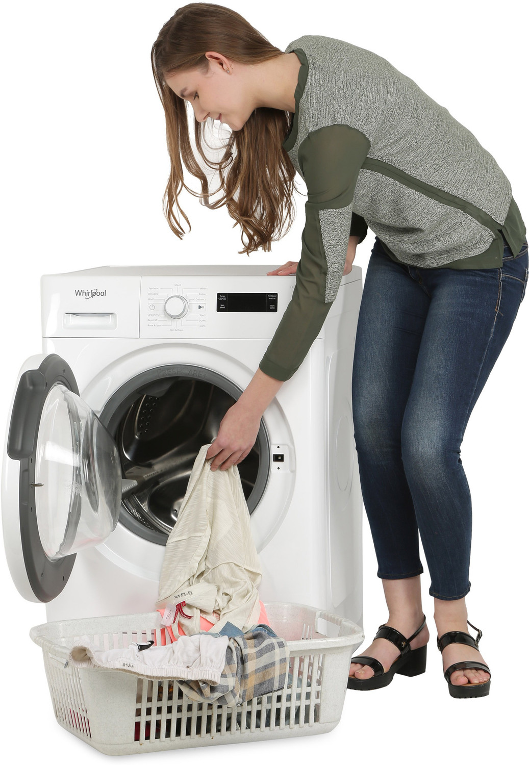 Image of Whirlpool 7 kg Fully Automatic Front Load Washing Machine White