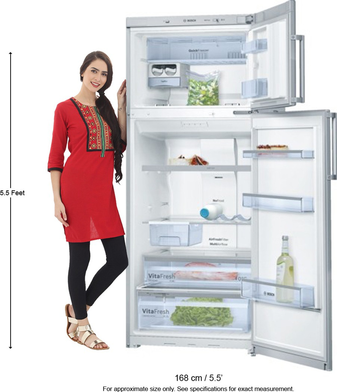 Image of BOSCH 454 L Frost Free Double Door 2 Star Refrigerator