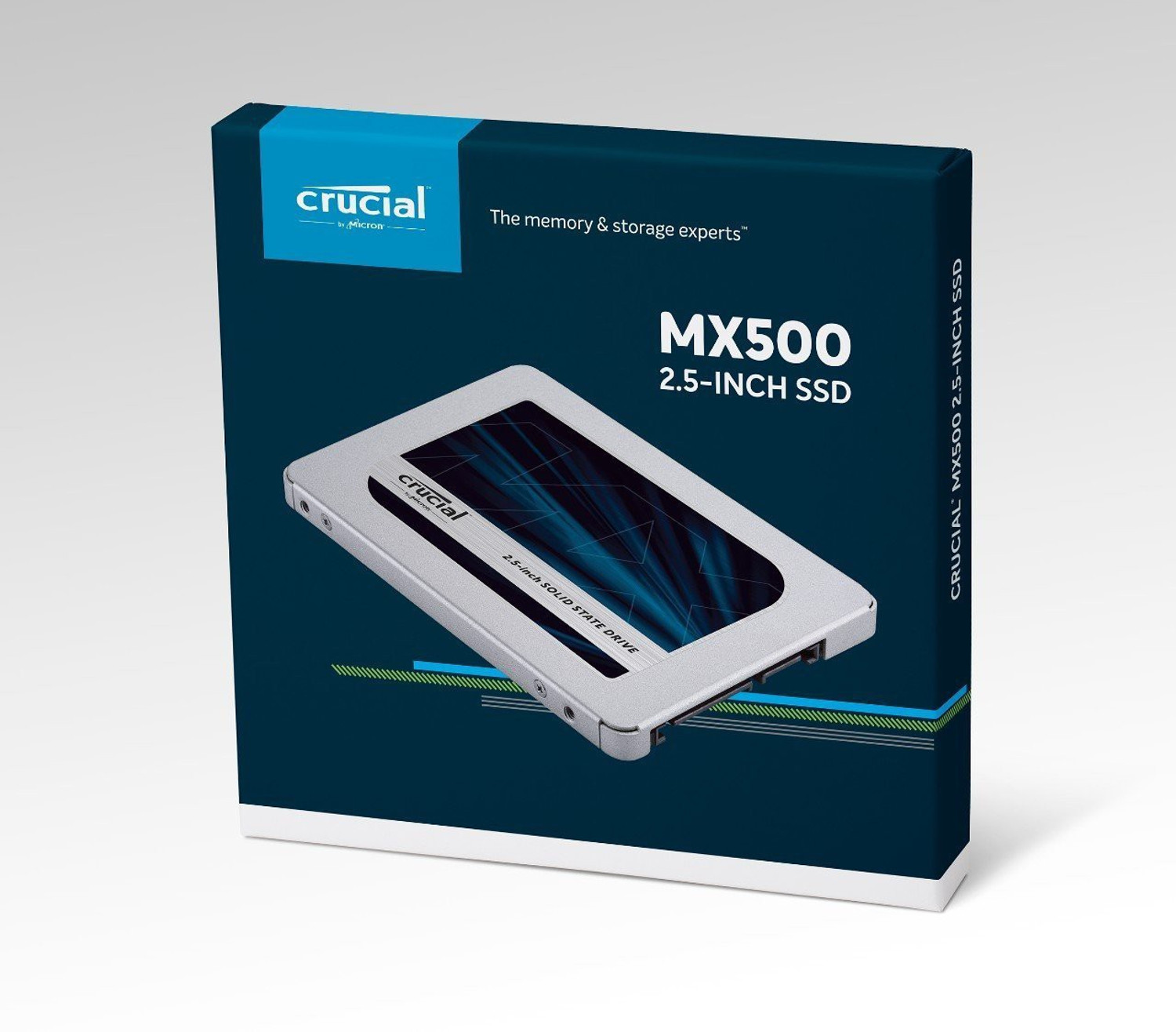 Image of Crucial MX500 500 GB Laptop, Desktop Metallic SATA Internal Solid State Drive (SSD) (CT500MX500SSD1)
