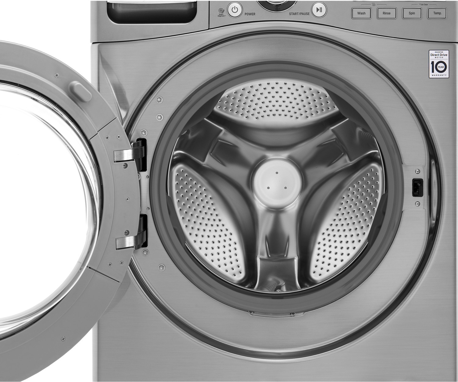 Image of LG 18 /10 kg Washer with Dryer Ready to Wear Clothes with In-built Heater Silver