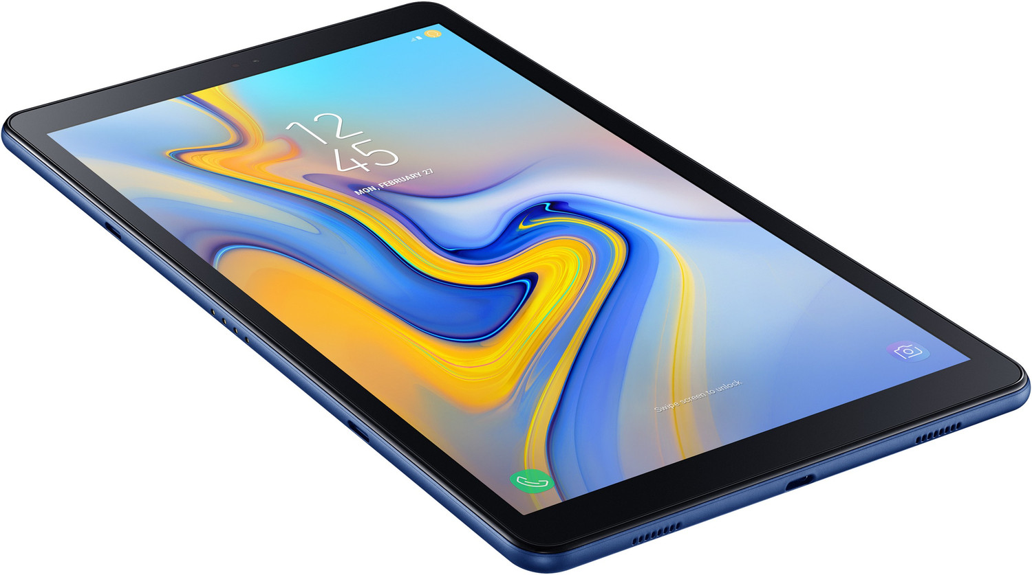 Image of Samsung Galaxy Tab A 3 GB RAM 32 GB ROM 10.5 inch with 4G Qualcomm Snapdragon 450 Octa Core Tablet (Blue)