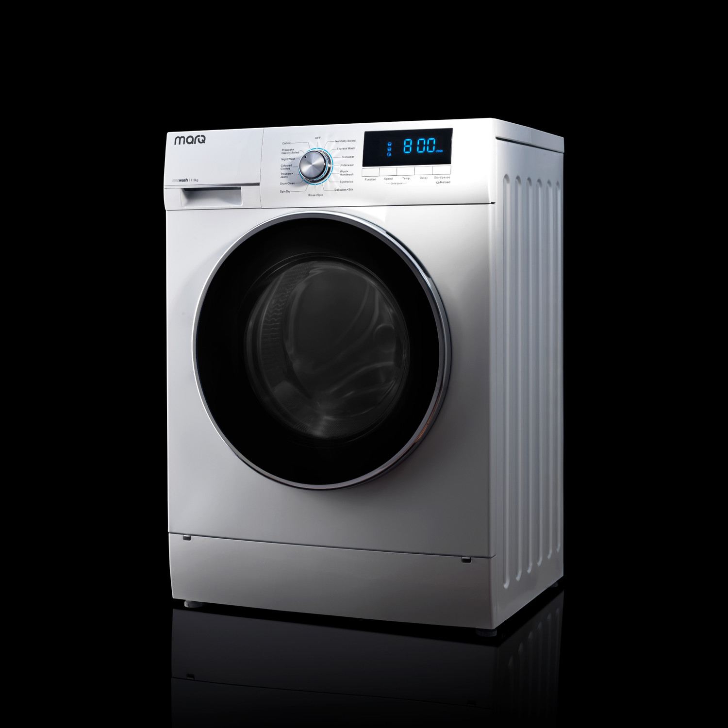 Image of MarQ by Flipkart 7.5 kg Fully Automatic Front Load Washing Machine with In-built Heater White