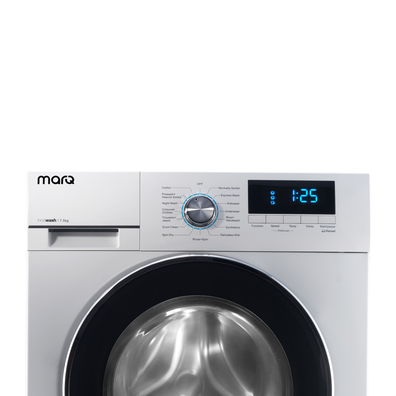 Image of MarQ by Flipkart 7.5 kg Fully Automatic Front Load Washing Machine with In-built Heater White