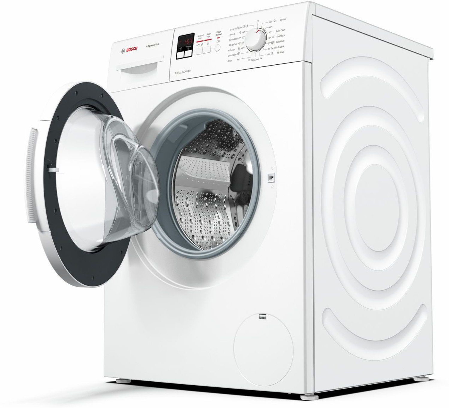 Image of BOSCH 7 kg Fully Automatic Front Load Washing Machine with In-built Heater White