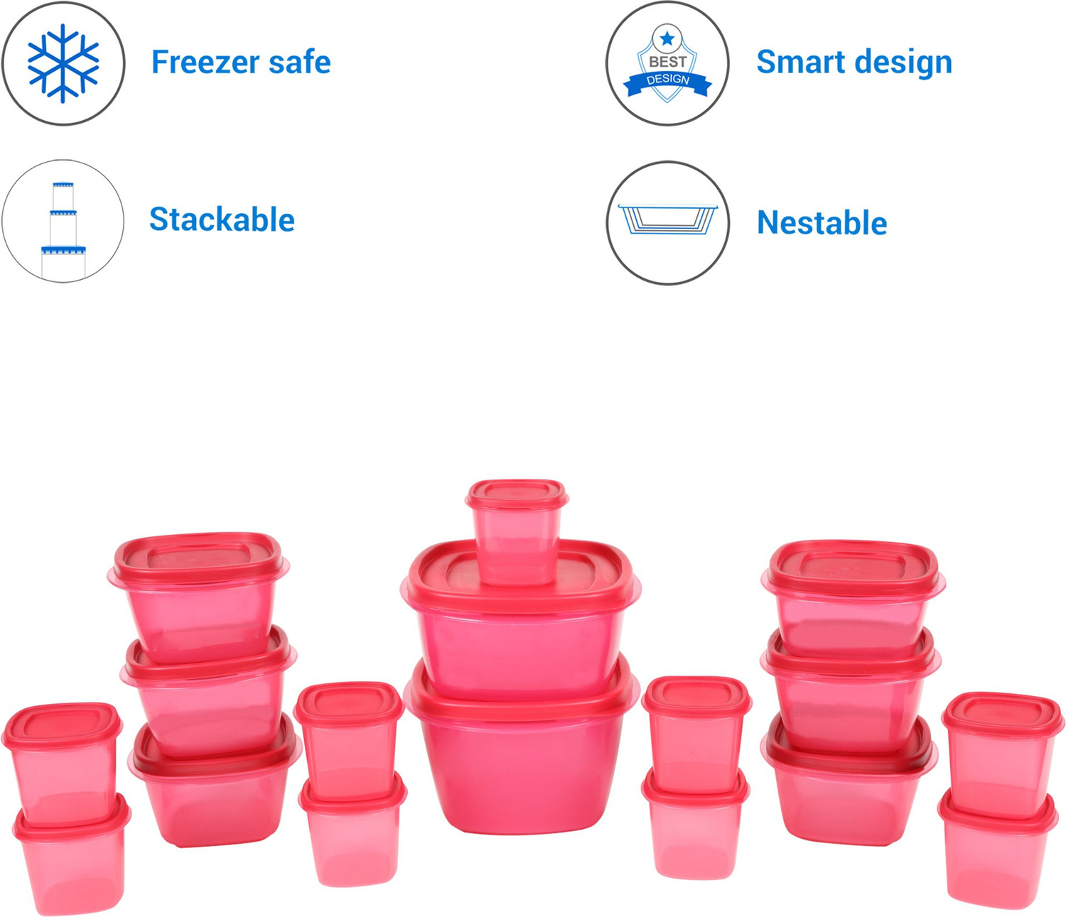 Image of Flipkart SmartBuy Plastic Grocery Container - 10000 ml