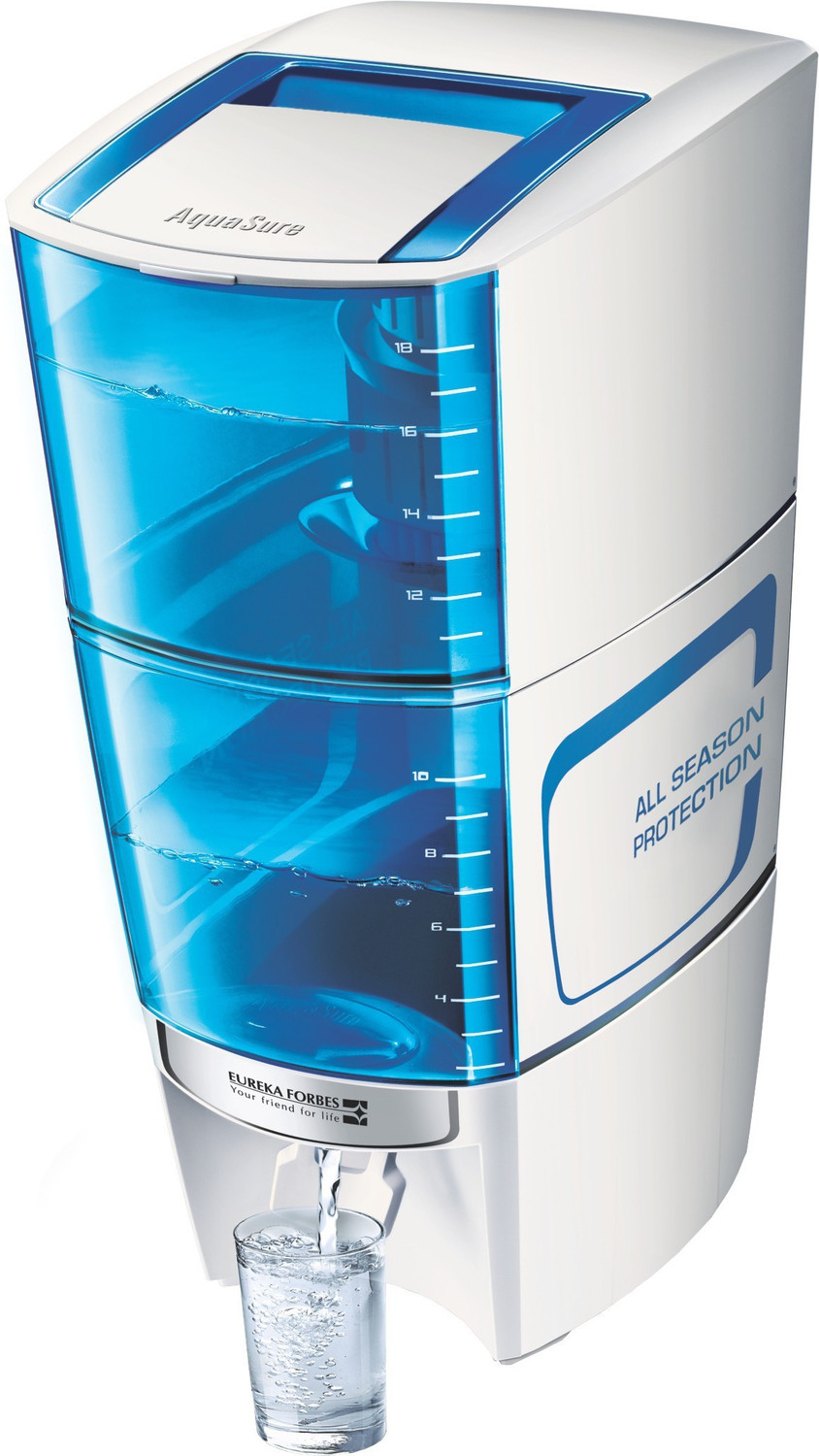 Image of EUREKA FORBES Aquasure Amrit New 20 L Gravity Based Water Purifier