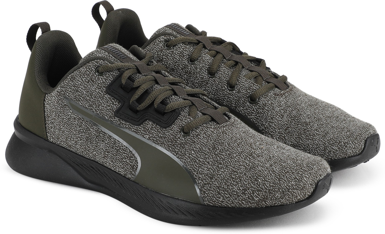 PUMA Tishatsu Runner Knit Training Gym Shoes For Men Green