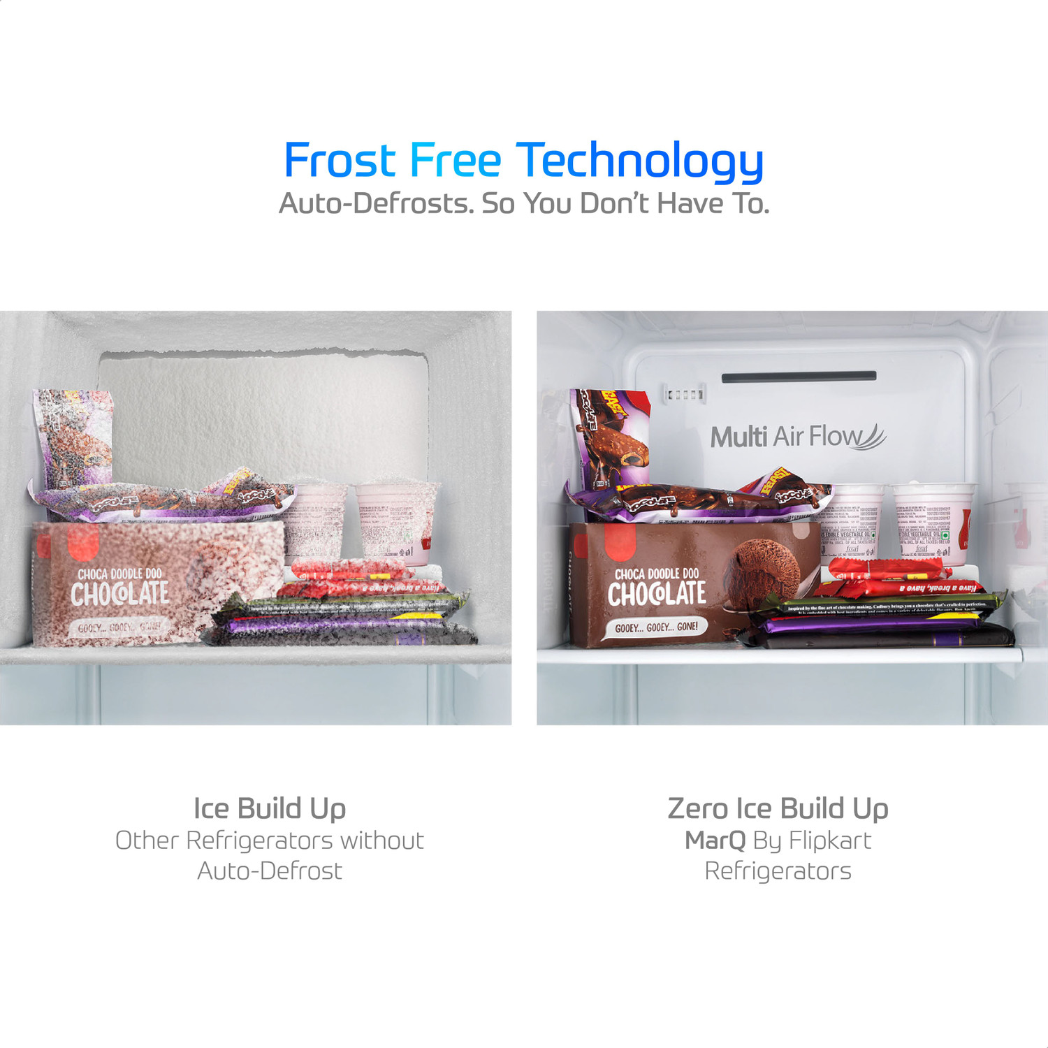 Image of MarQ by Flipkart 560 L Frost Free Side by Side Refrigerator with Water Dispenser