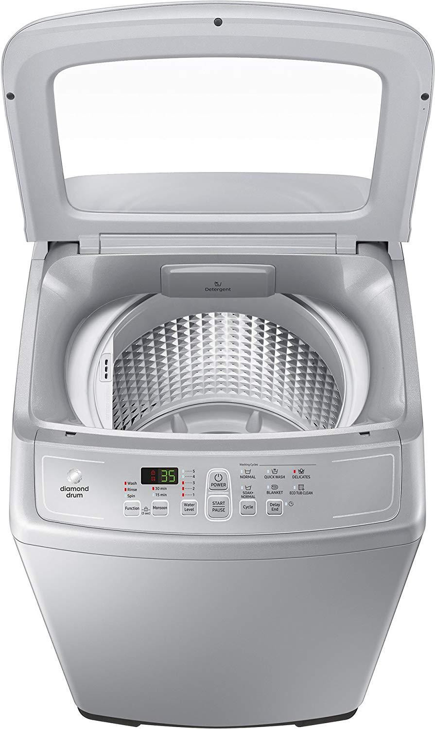 Image of Samsung 6.2 kg with Monsoon Feature Fully Automatic Top Load Washing Machine Grey