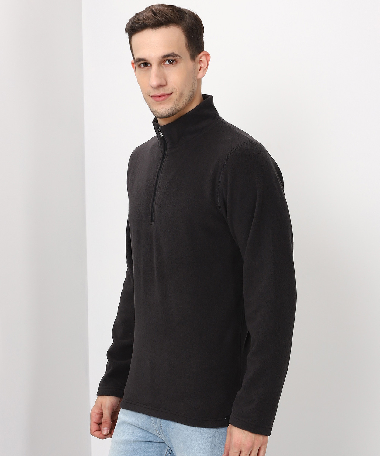 Reebok full sleeve solid sales men's jacket