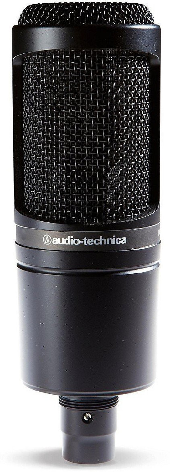 Image of Audio Technica AT2020 Cardioid Condenser Studio XLR Microphone, Black Microphone