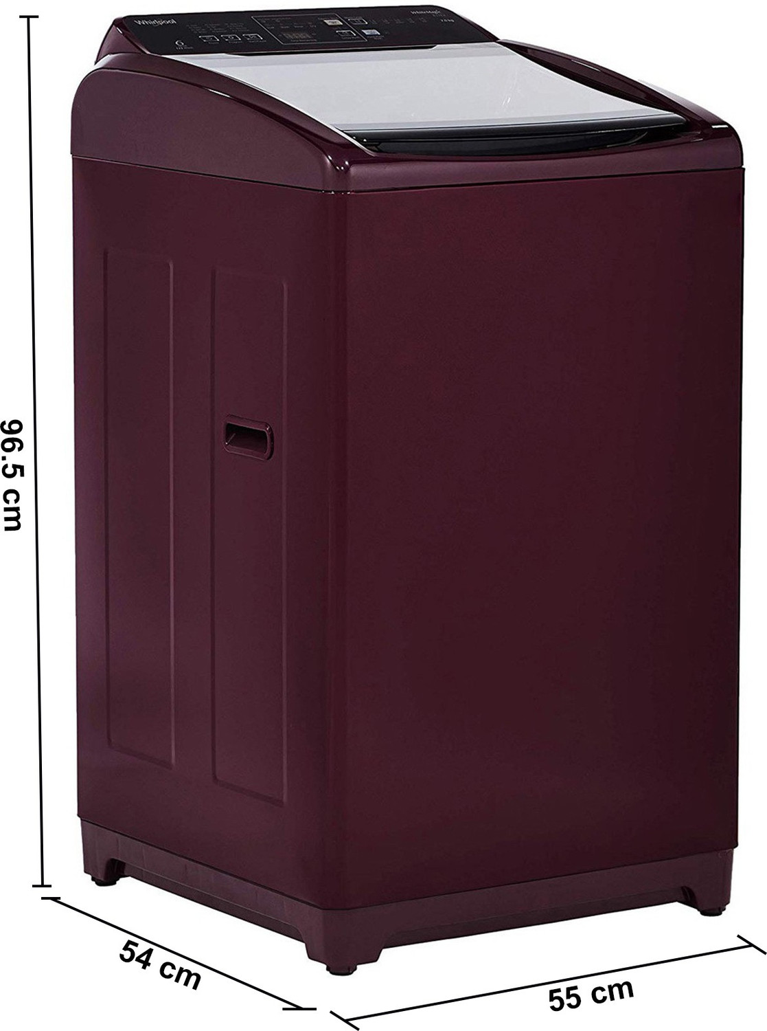 Image of Whirlpool 7 kg 5 Star, Hard Water wash Fully Automatic Top Load Washing Machine Maroon