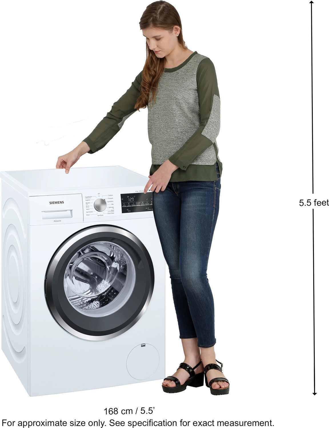 Image of Siemens 8 kg Fully Automatic Front Load Washing Machine White