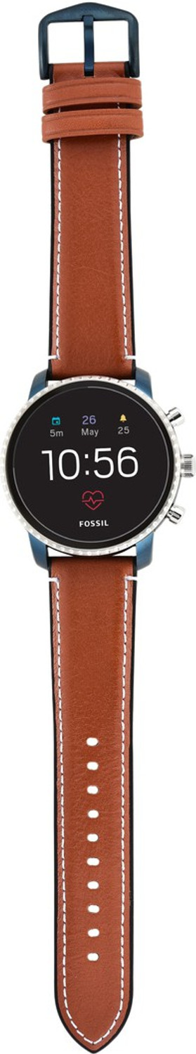 FOSSIL 4th Gen Explorist HR Smartwatch Brown Strap Regular