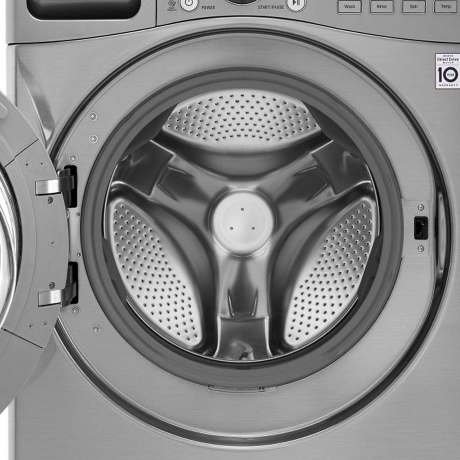 Image of LG 18 /10 kg Washer with Dryer Ready to Wear Clothes with In-built Heater Silver