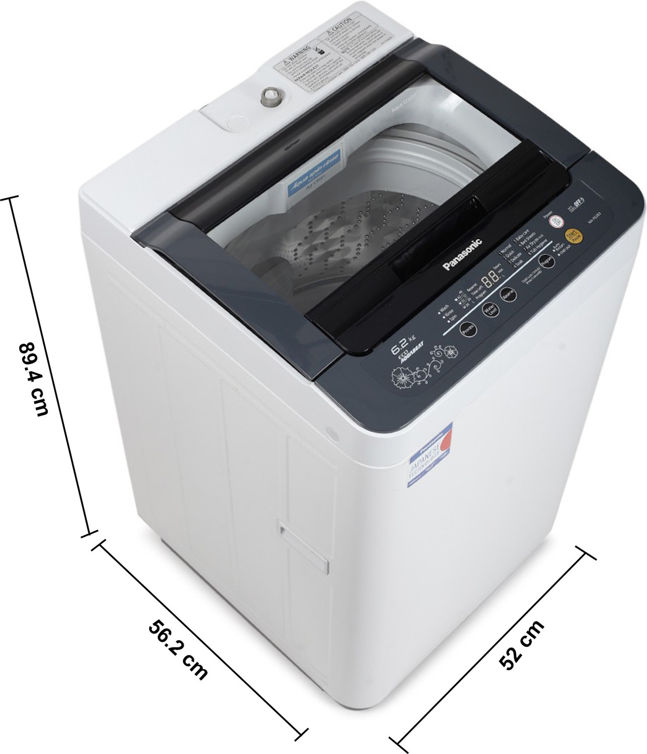 Image of Panasonic 6.2 kg Fully Automatic Top Load Washing Machine Grey
