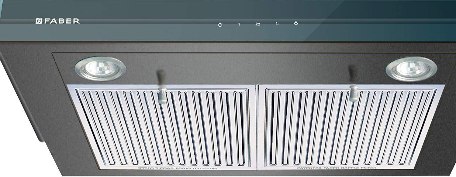 Image of FABER Hood Super 3D Plus T2S2 BK TC LTW 90 Wall Mounted Black 1150 CMH Chimney