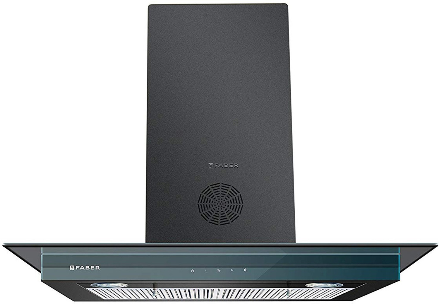 Image of FABER Hood Super 3D Plus T2S2 BK TC LTW 90 Wall Mounted Black 1150 CMH Chimney