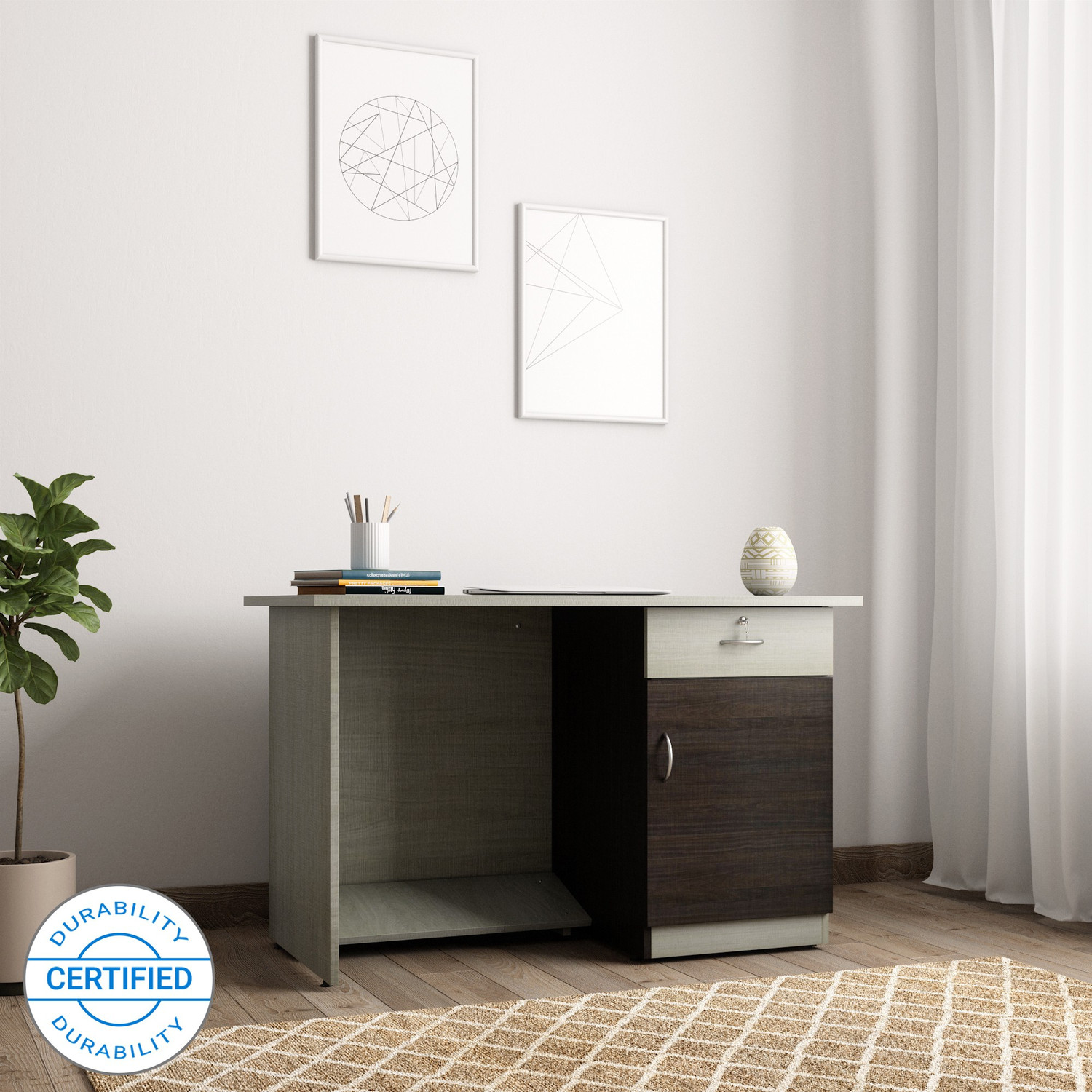Crystal furnitech engineered wood online computer desk