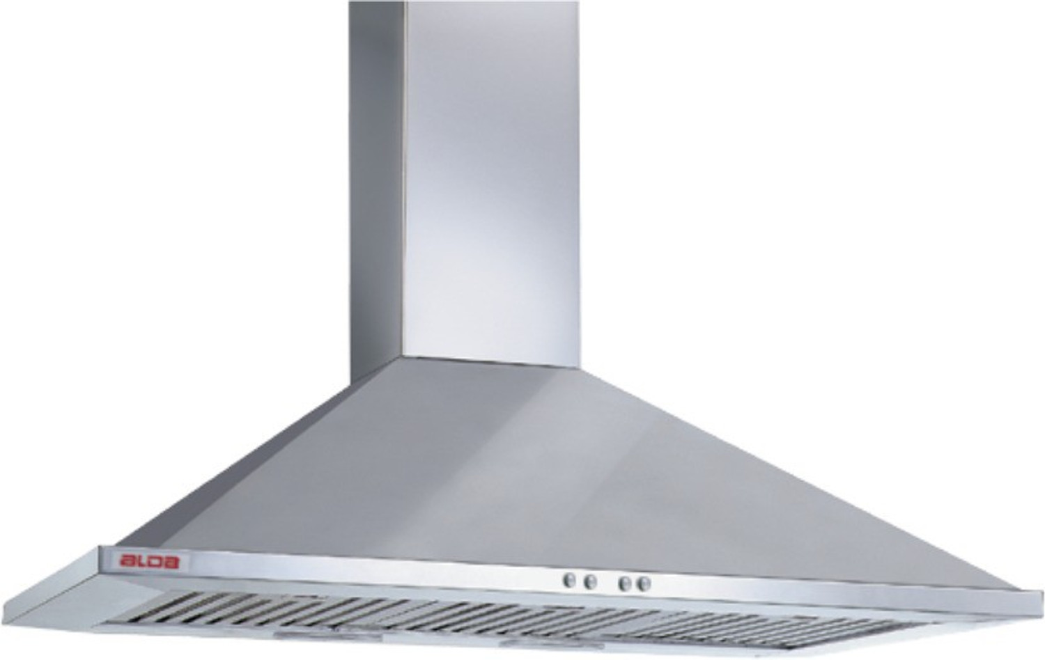 Image of Alda 60Cm 1000 M3 /Hr Chimney Stainless Steel Pyramid Hood 658 PB Wall Mounted Steel 1000 CMH Chimney