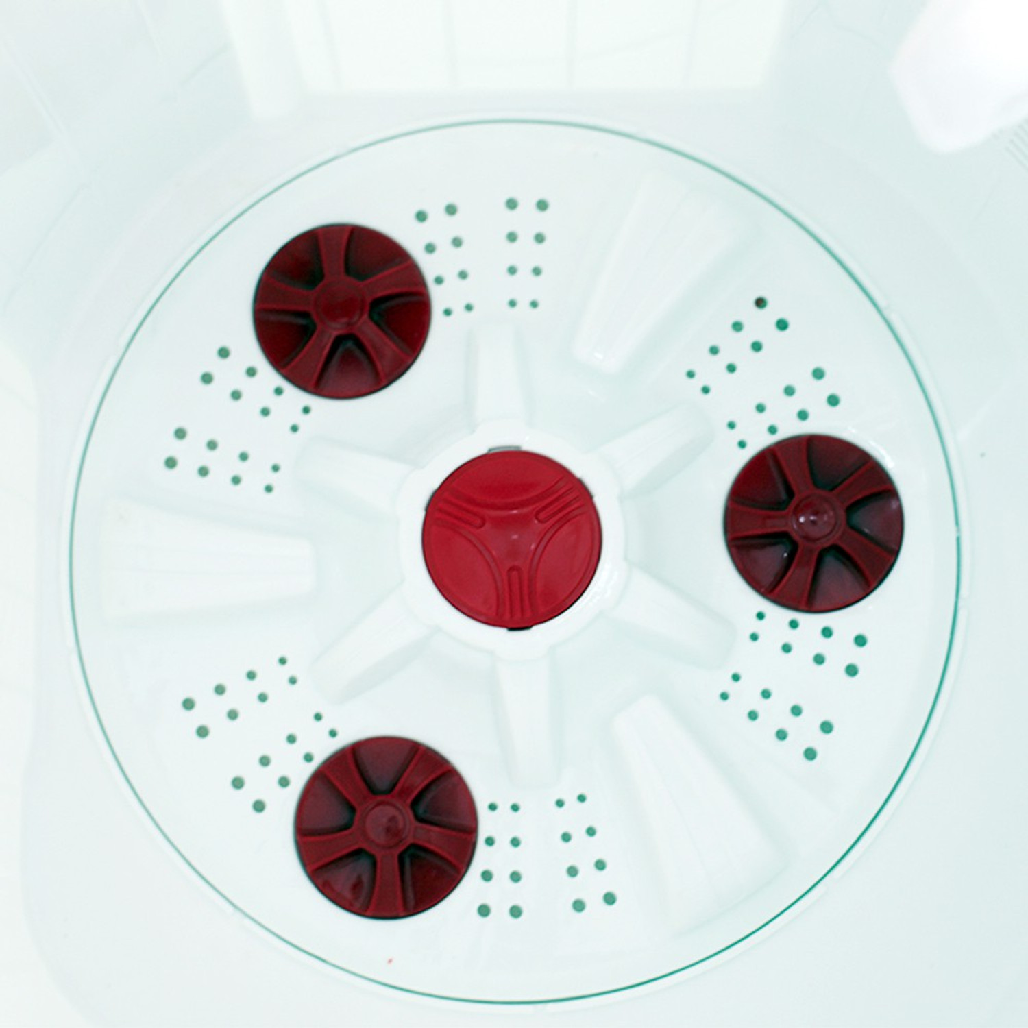 Image of Daenyx 6.2 kg Semi Automatic Top Load Washing Machine Red, White