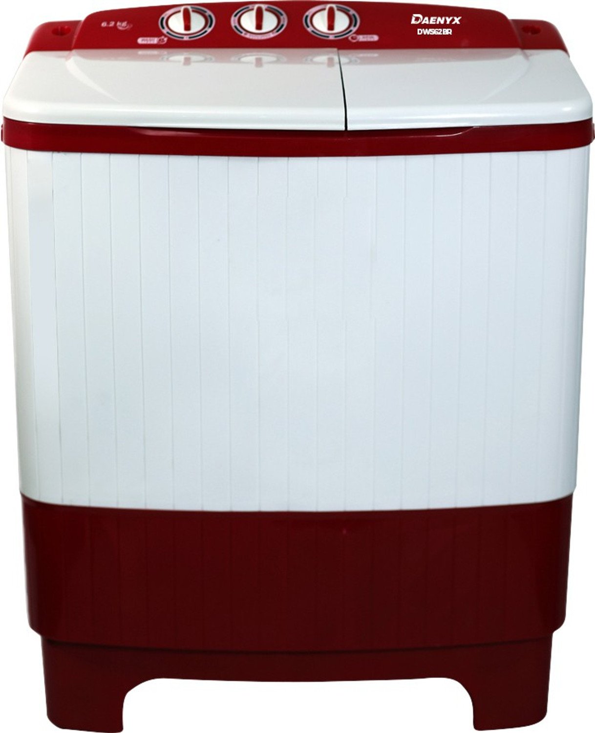 Image of Daenyx 6.2 kg Semi Automatic Top Load Washing Machine Red, White