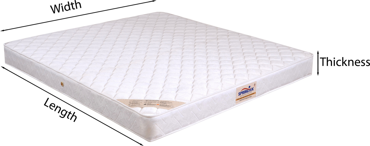 Image of SPRINGTEK Dual Comfort Hard & Soft Flip Reversible Both Side 5 inch King PU Foam Mattress