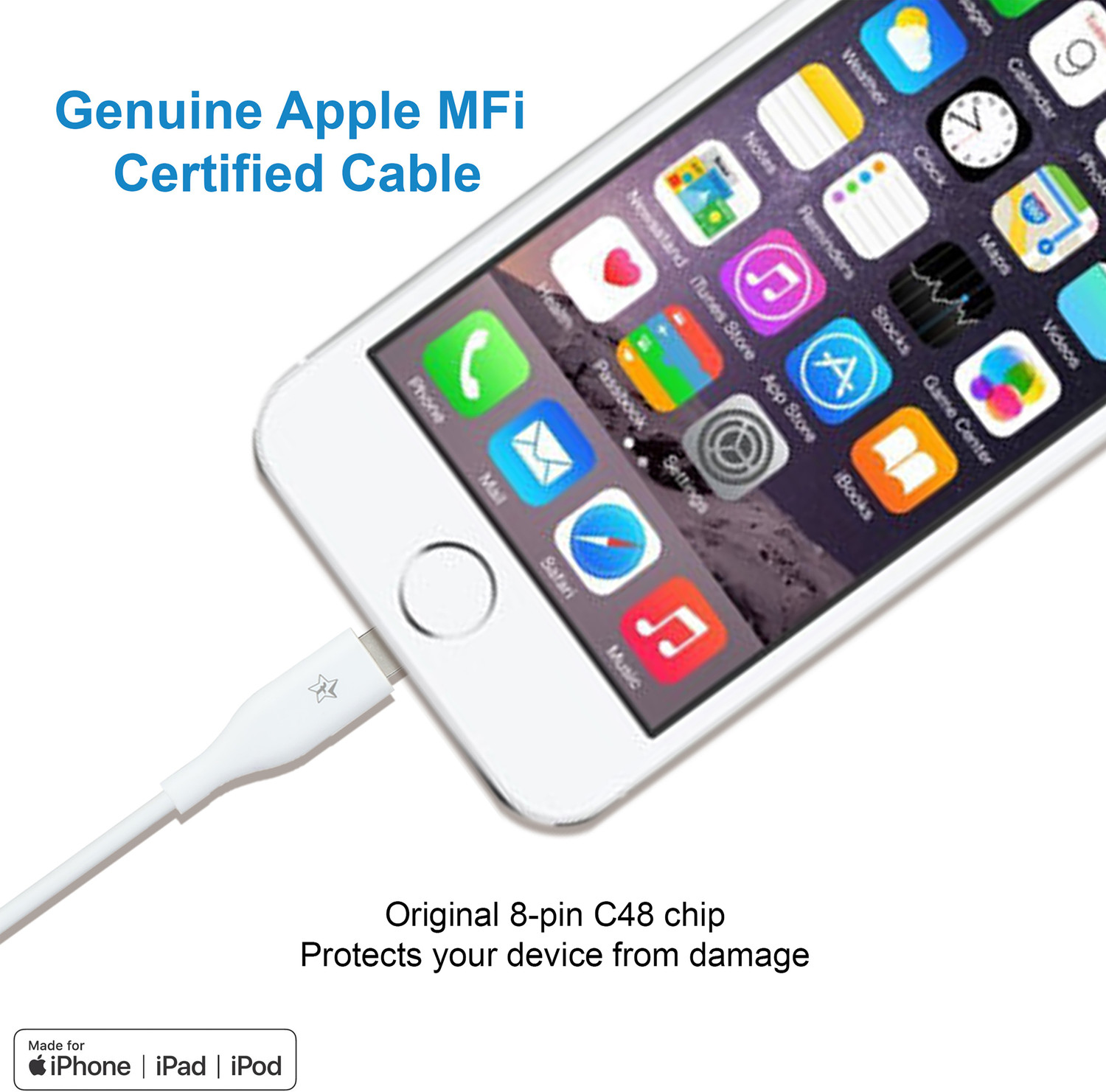 Image of Flipkart SmartBuy Apple MFi Certified Lightning Cable