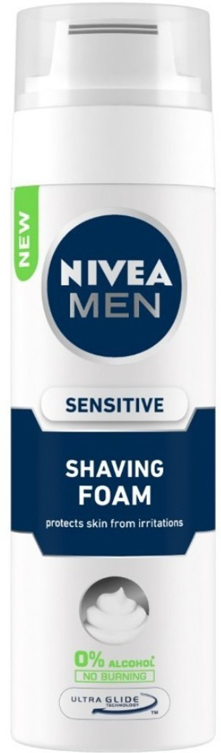 NIVEA Sensitive Shaving Foam 200ml – Gentle Care, 27% Off