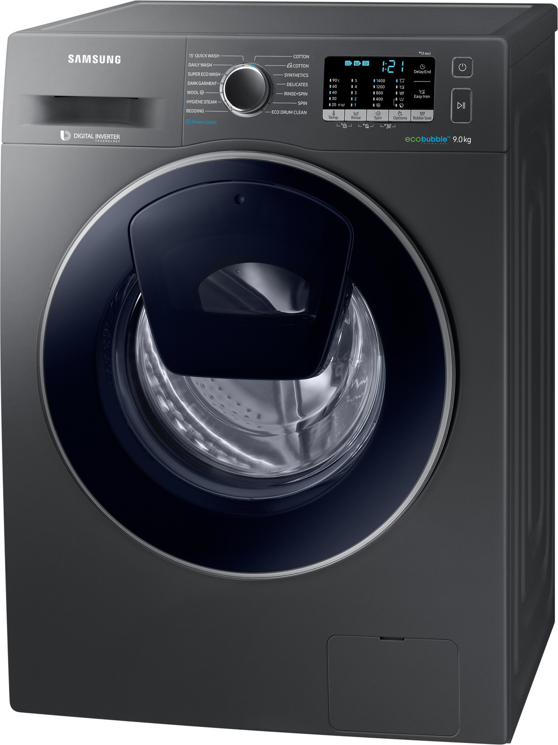 Image of Samsung 9 kg Fully Automatic Front Load Washing Machine with In-built Heater Grey