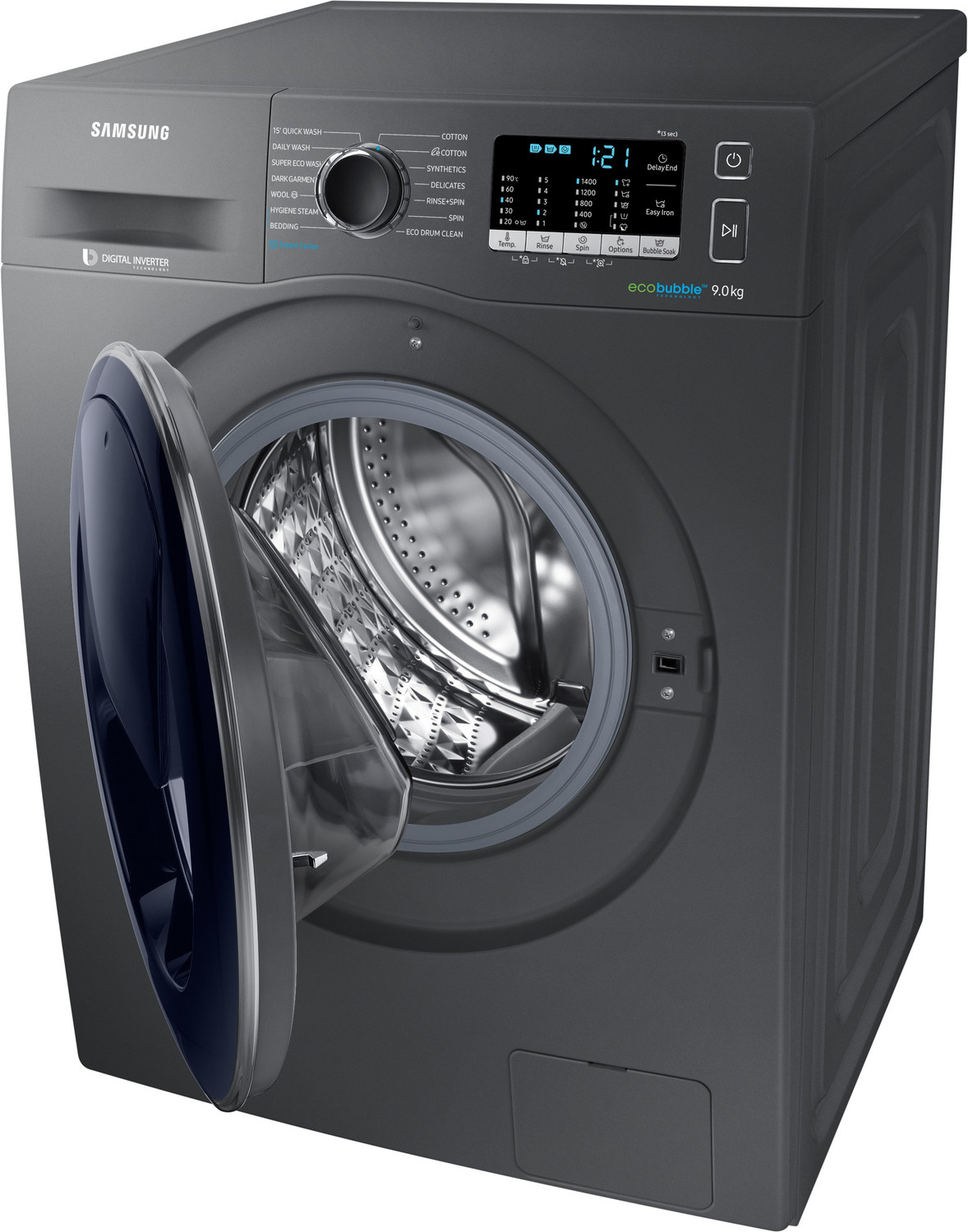 Image of Samsung 9 kg Fully Automatic Front Load Washing Machine with In-built Heater Grey