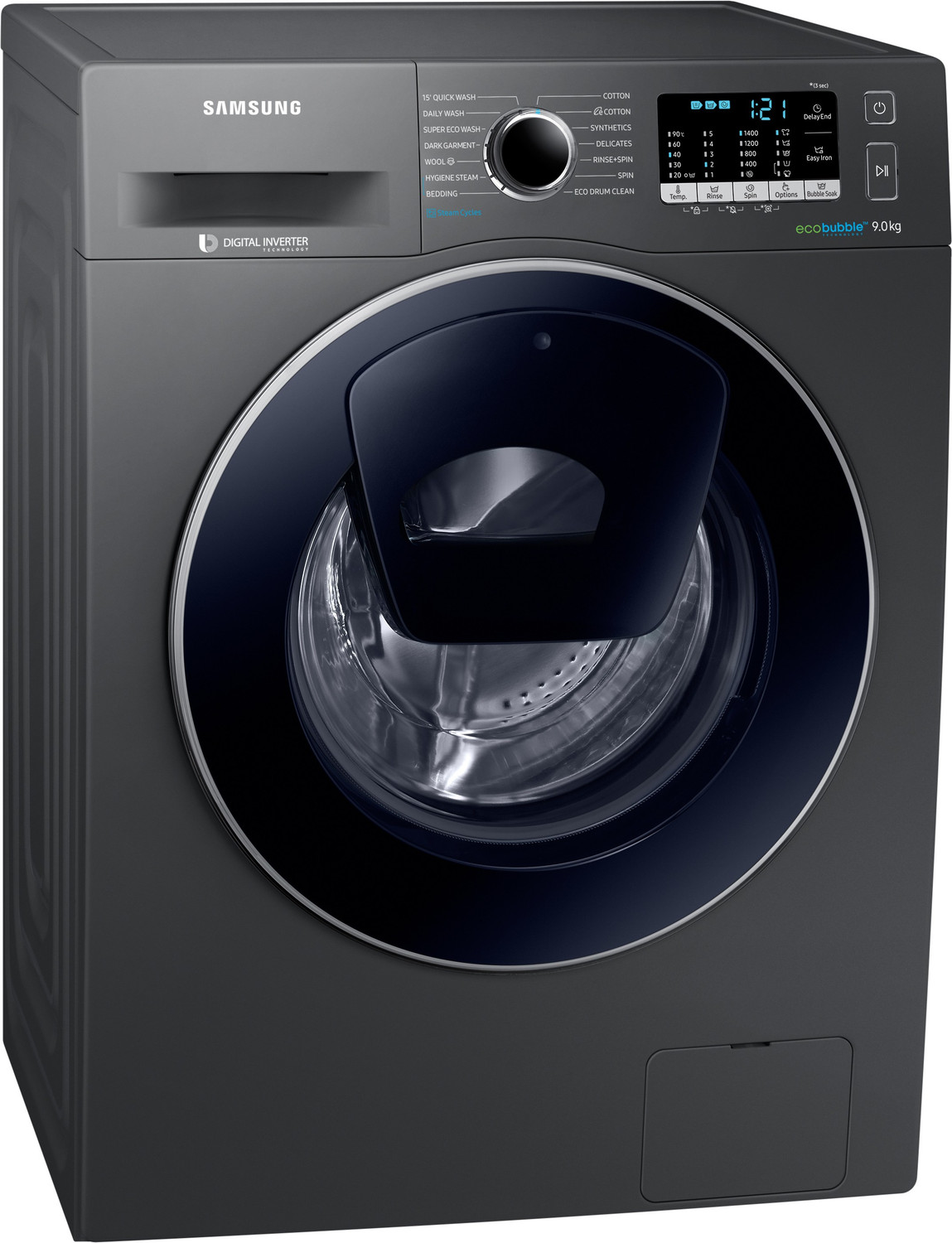 Image of Samsung 9 kg Fully Automatic Front Load Washing Machine with In-built Heater Grey