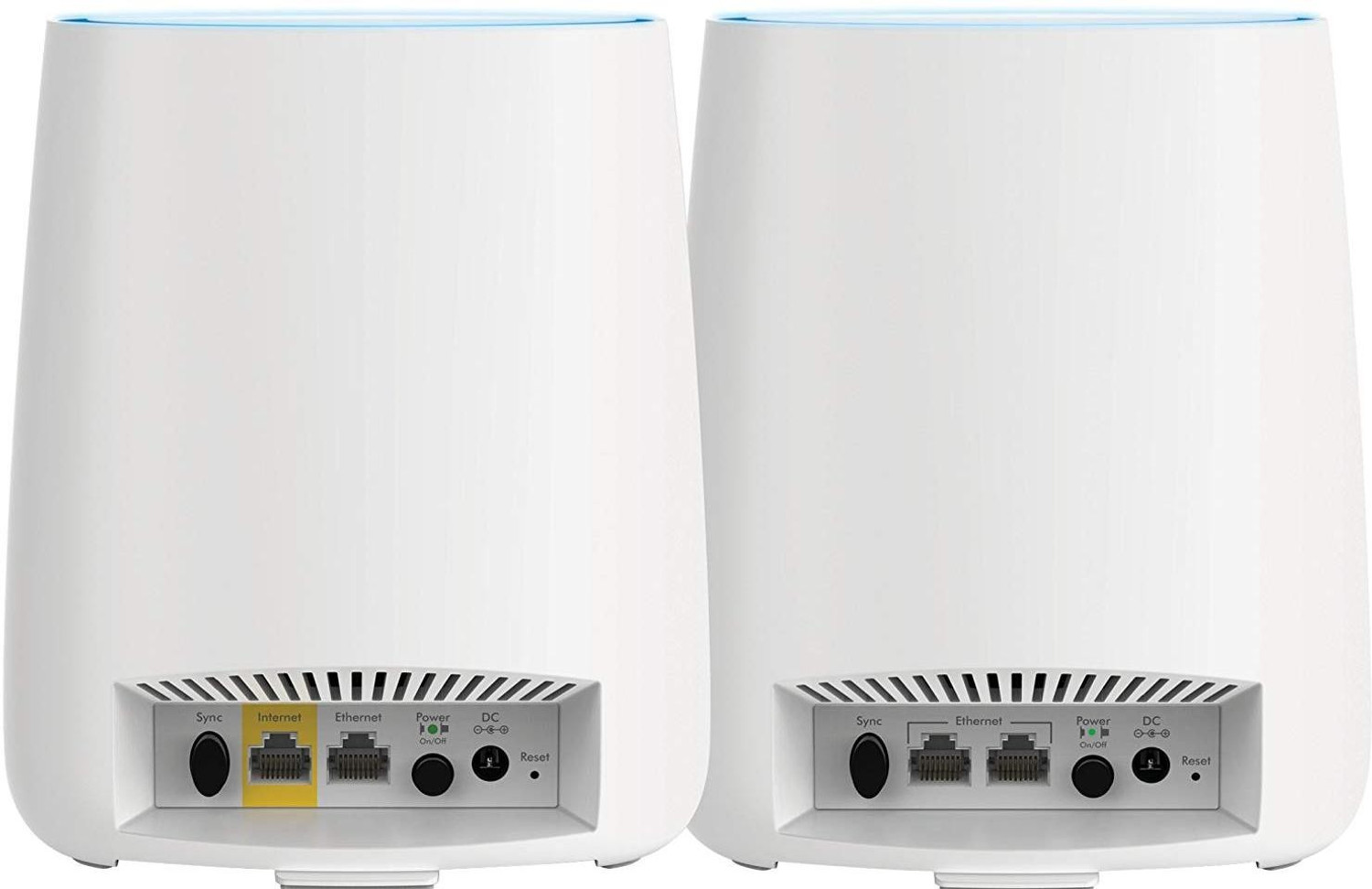 Image of NETGEAR Orbi RBK20 Mesh Router 2.4 GHz, 5 GHz 2200 Mbps Wifi Speed Tri Band Internal Antenna Ethernet (Cable Broadband)