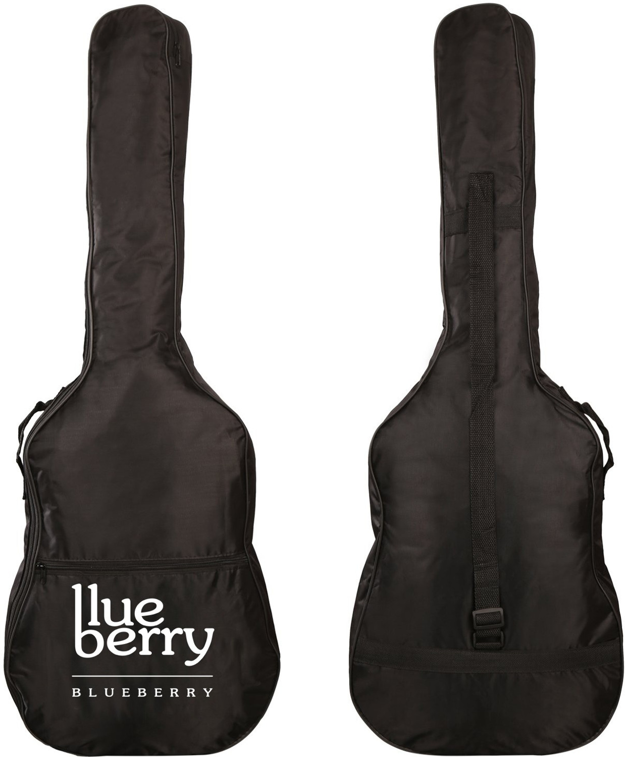 Image of BLUEBERRY B-D38-Blue, 38Inch Inbuilt TrussRod Acoustic Guitar Linden Wood Plastic Right Hand Orientation