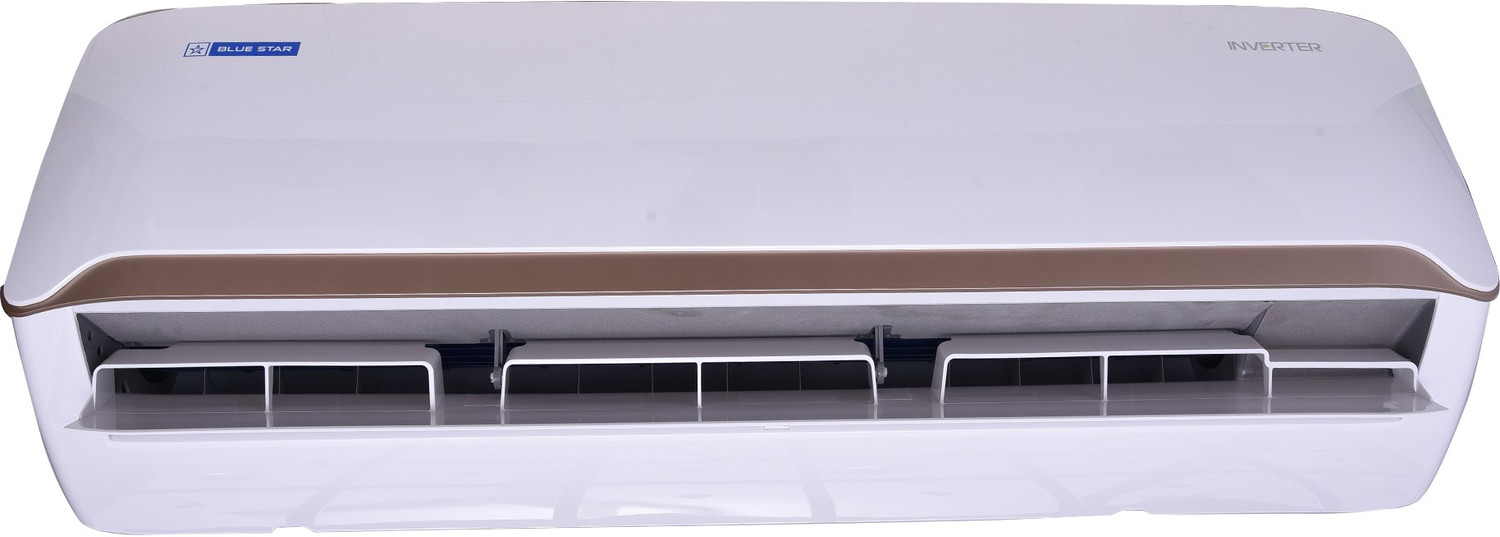 Image of Blue Star 1.5 Ton 5 Star Split Inverter AC - White, Brown (BI-5CNHW18QATU /BO-5CNHW18QATU, Copper Condenser)