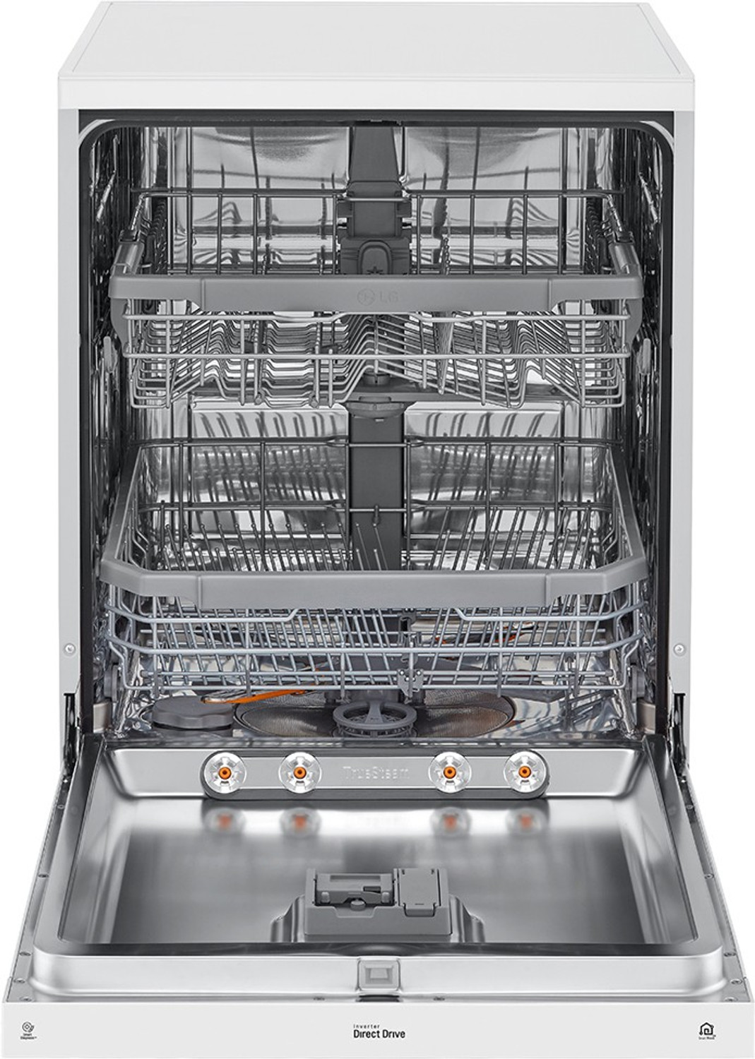 Image of LG DFB424FW Free Standing 14 Place Settings Intensive Kadhai Cleaning| No Pre-rinse Required Dishwasher