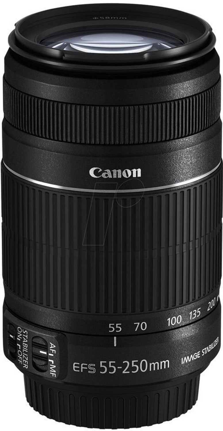 Image of Canon EOS 200D II DSLR Camera EF-S 18 - 55 mm IS STM and 55 - 250 mm IS STM