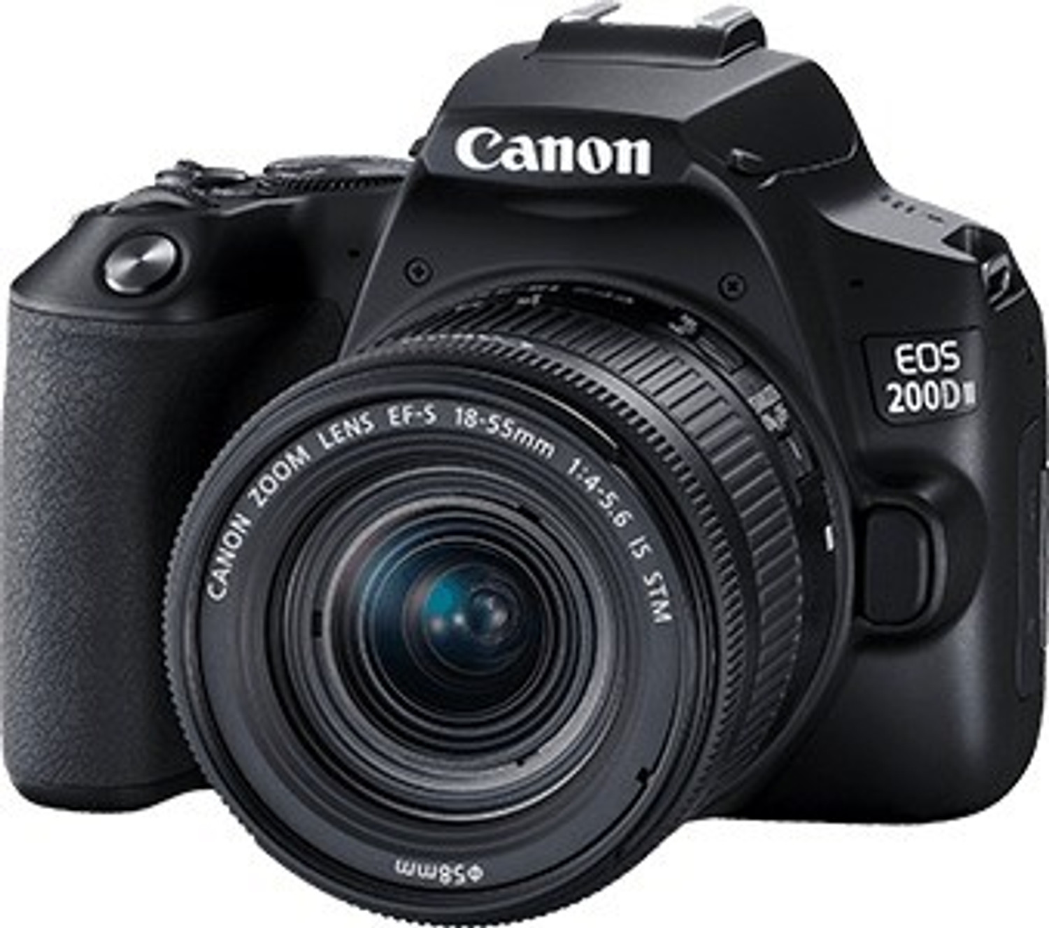 Image of Canon EOS 200D II DSLR Camera EF-S 18 - 55 mm IS STM and 55 - 250 mm IS STM