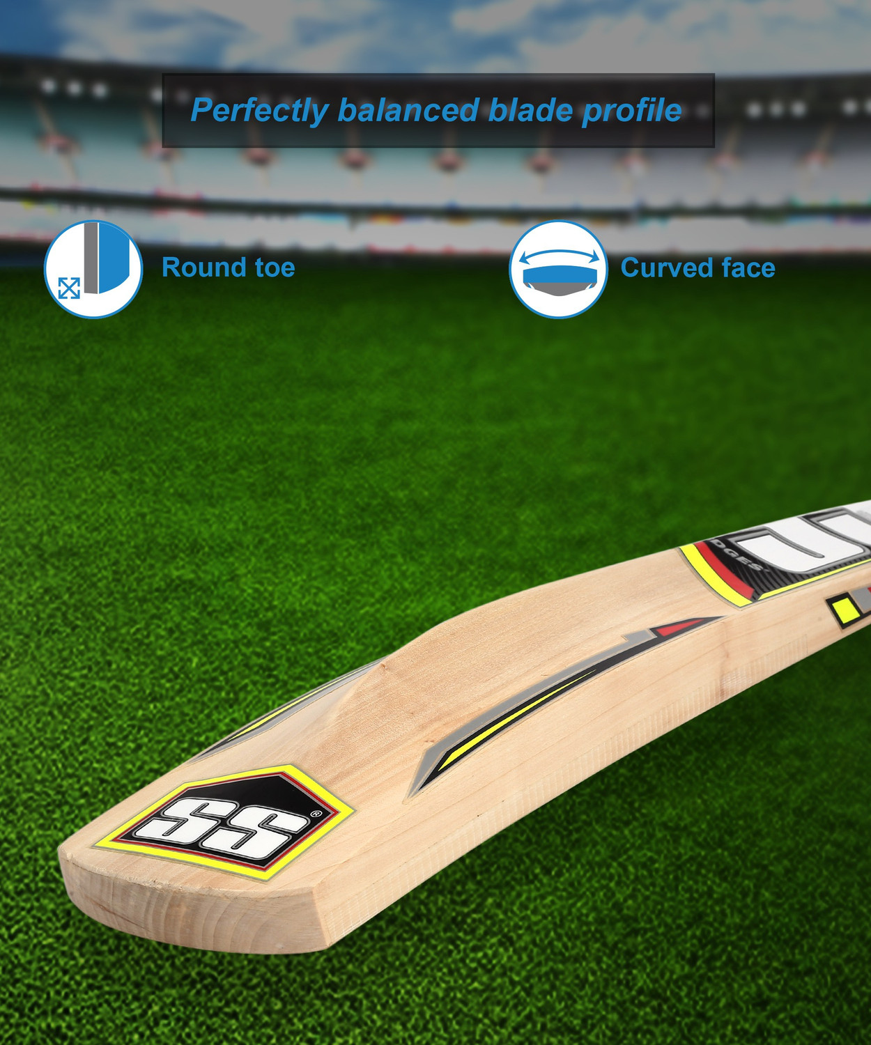 Image of SS SANGAKARA KW Kashmir Willow Cricket Bat For 15+ Yrs